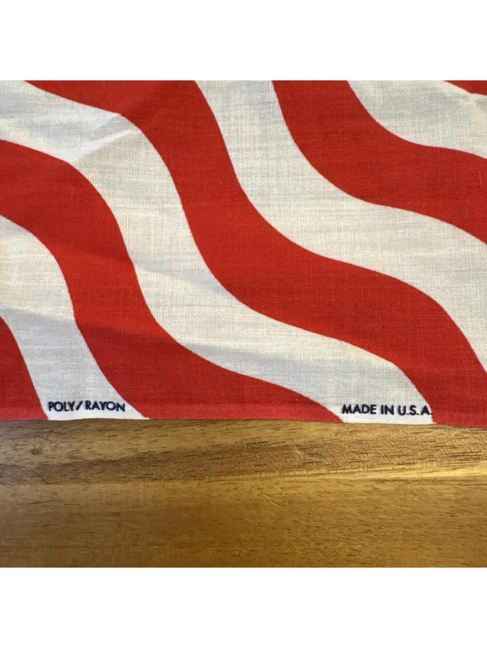 American Flag Bandana Vtg Made in the USA RN 14193 Scarf 21” X 21”